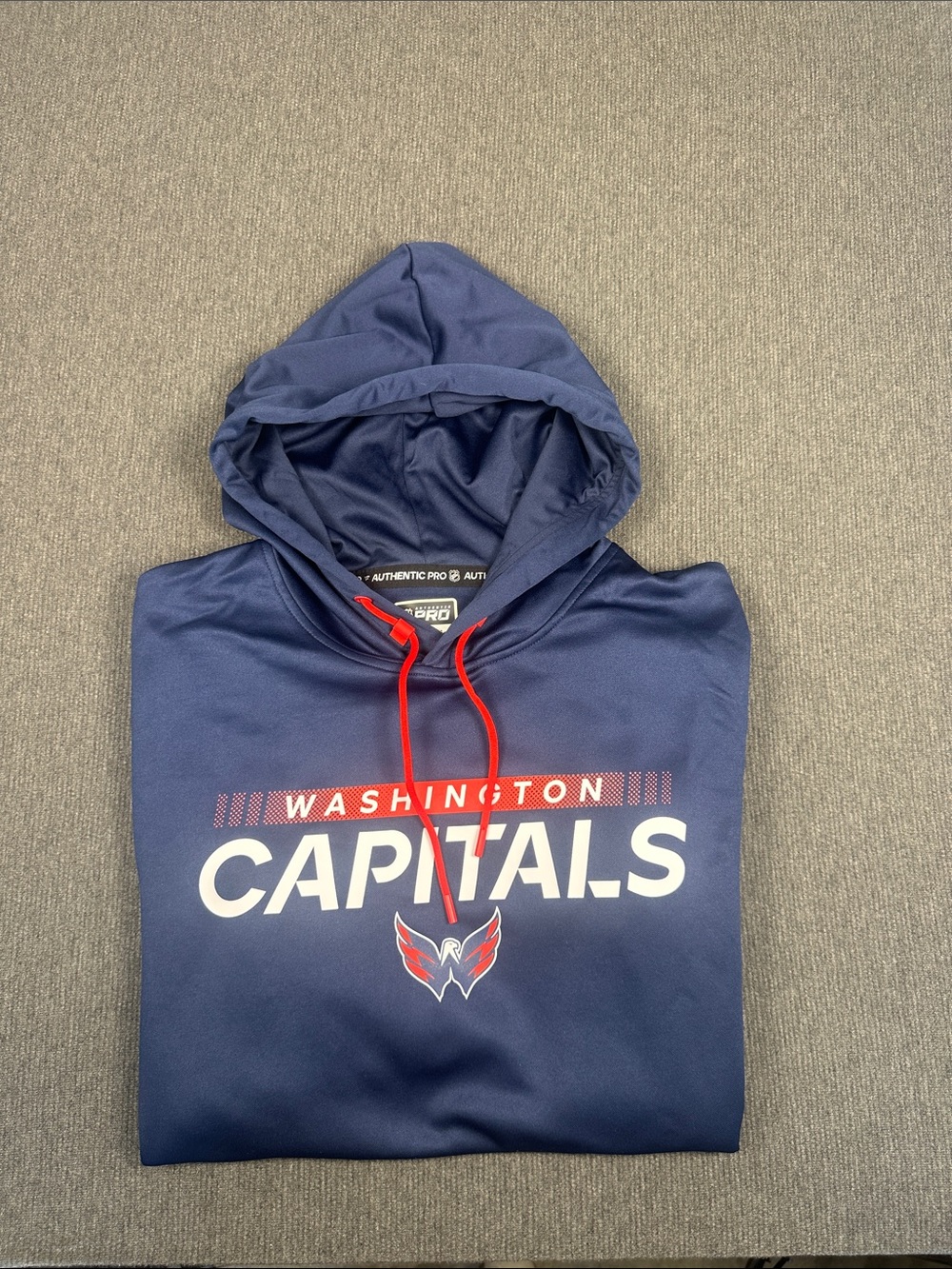 Washington Capitals Hoodie NHL Authentic Pro Rink Sweatshirt Fanatics Large